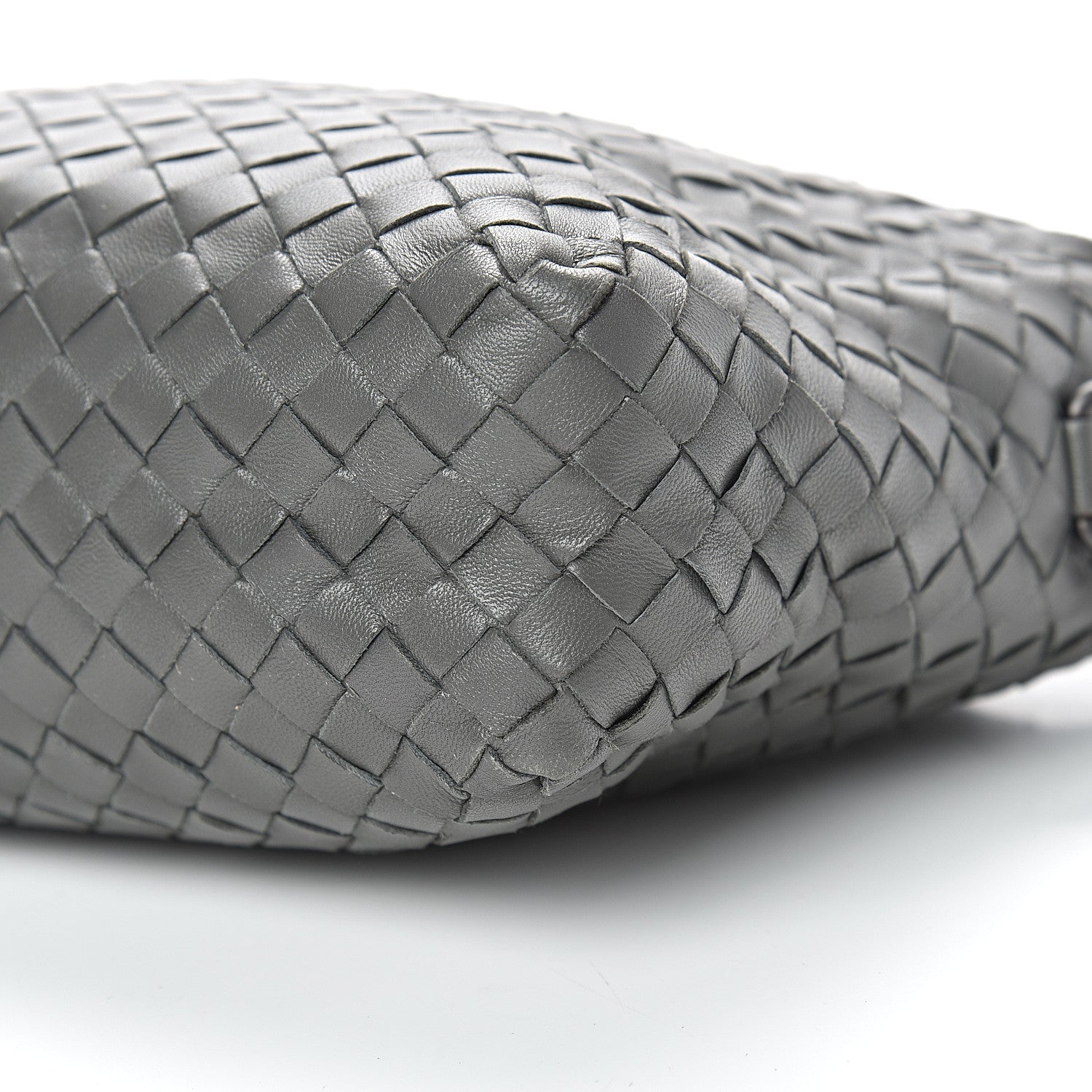 Bottega Veneta Nappa Intrecciato Small Camera Bag New Light Grey 9 of 13