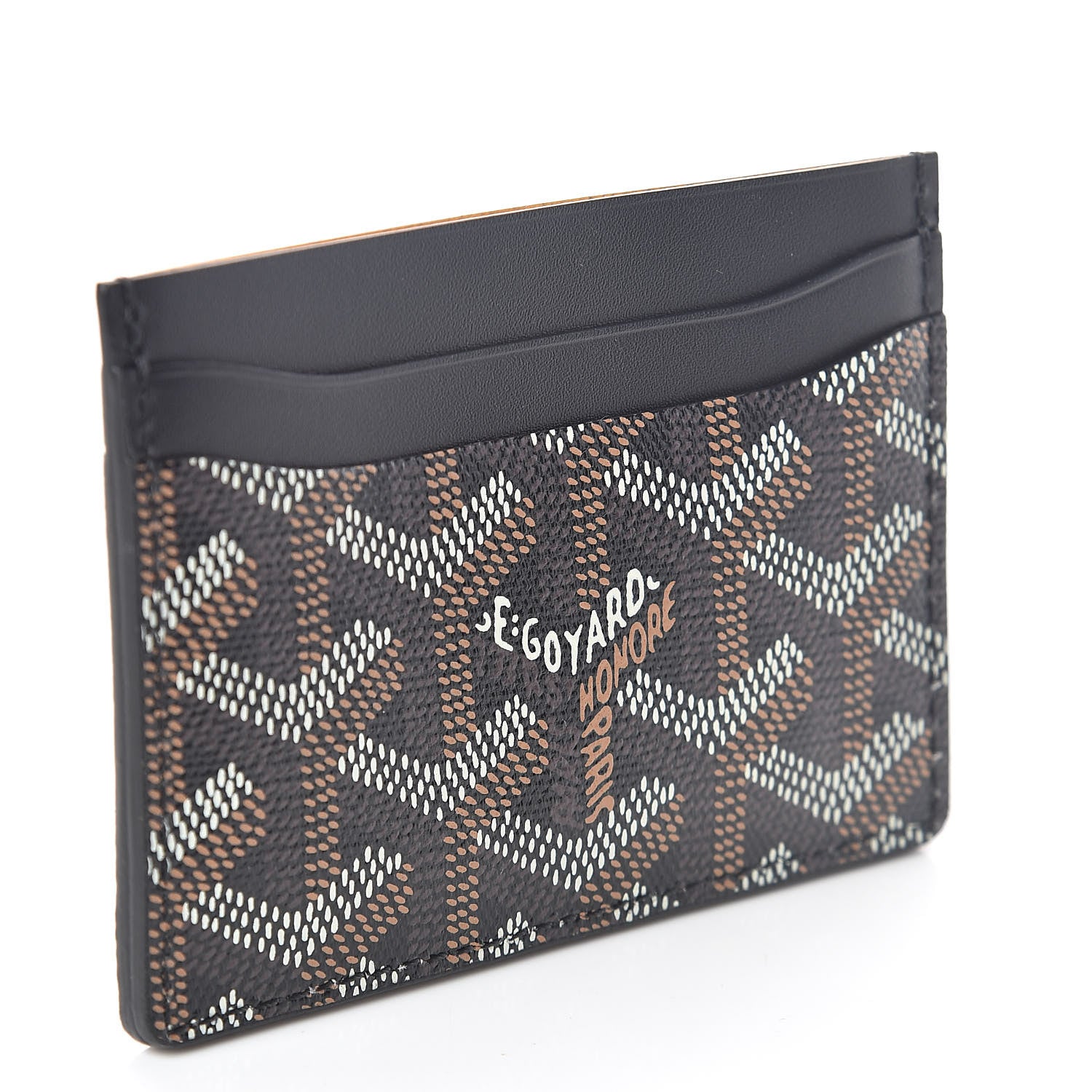 Goyard Goyardine Saint Sulpice Card Holder Black 3 of 7
