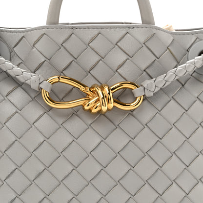 Bottega Veneta Nappa Intrecciato Small Andiamo Shoulder Bag Sterling 7 of 12