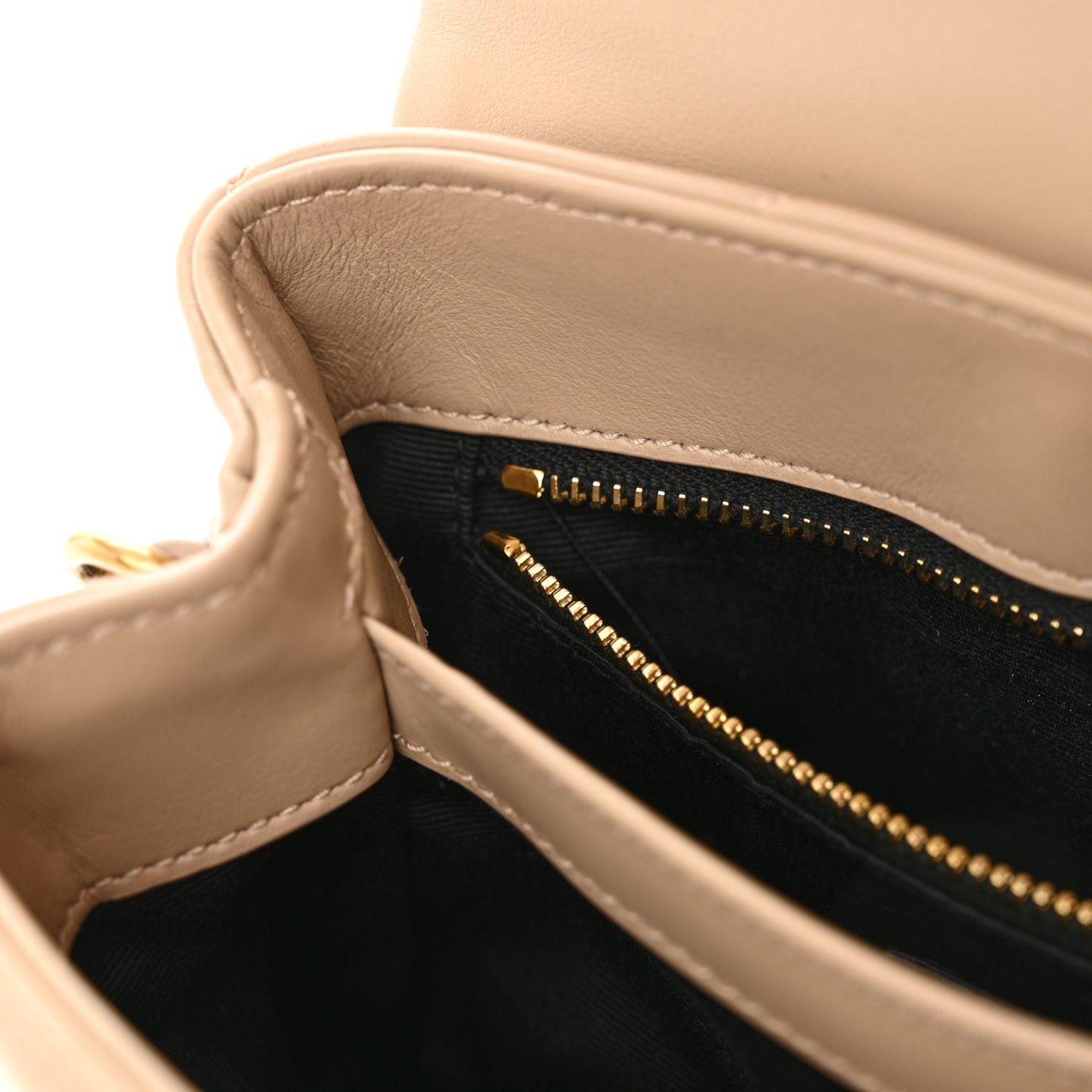Calfskin Y Quilted Monogram Toy Loulou Crossbody Bag Dark Beige
