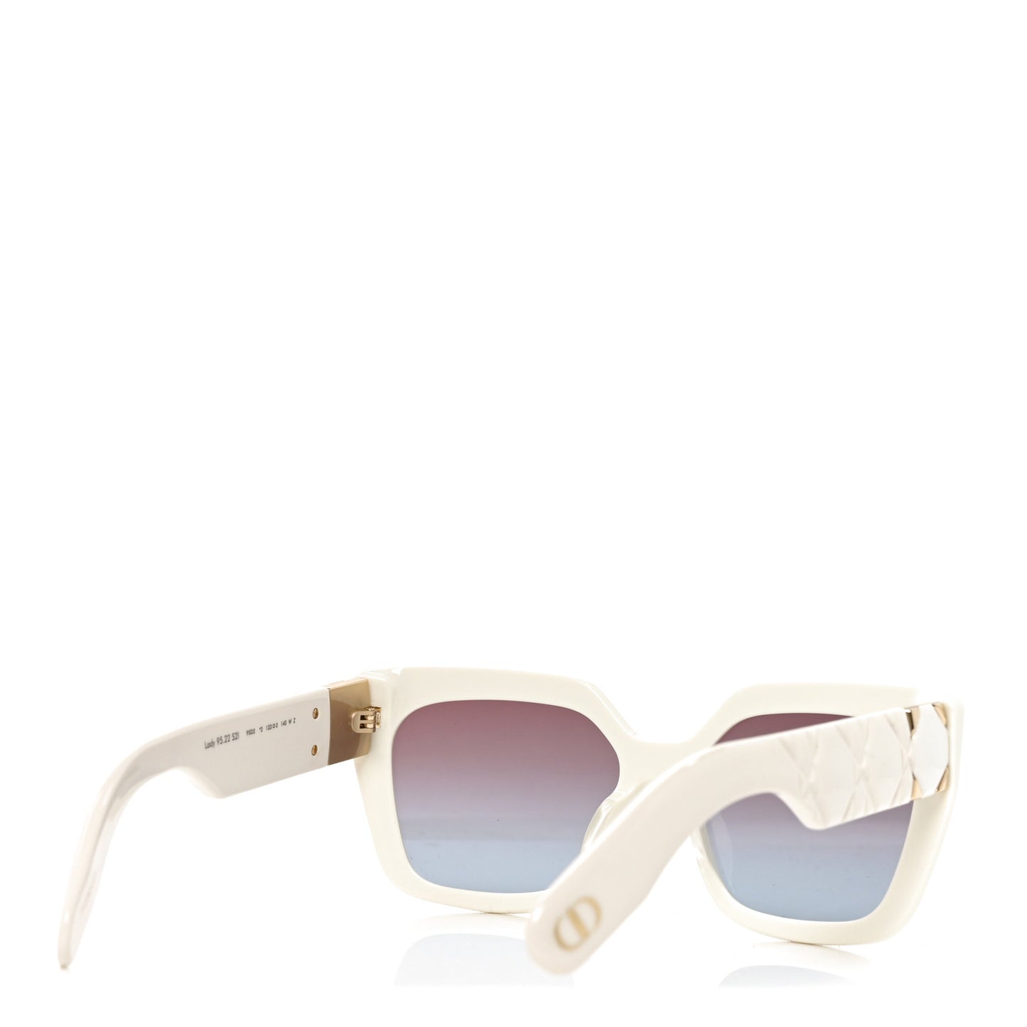 Acetate Cannage Lady 95.22 S21 Sunglasses White