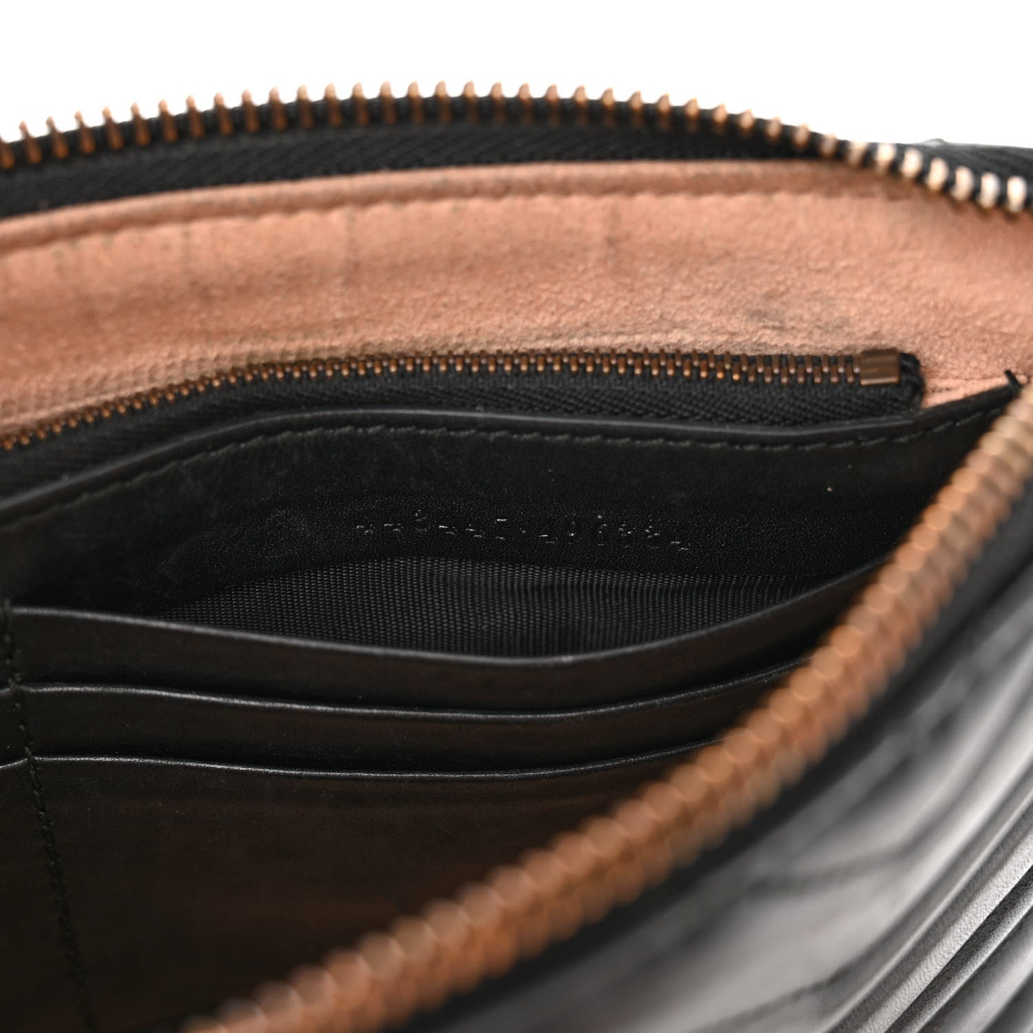 Gucci Calfskin Matelasse Mini GG Marmont Chain Bag Black 6 of 13