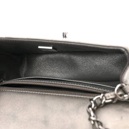 Chanel Metallic Lambskin Quilted Mini Rectangular Flap Ruthenium 5 of 9