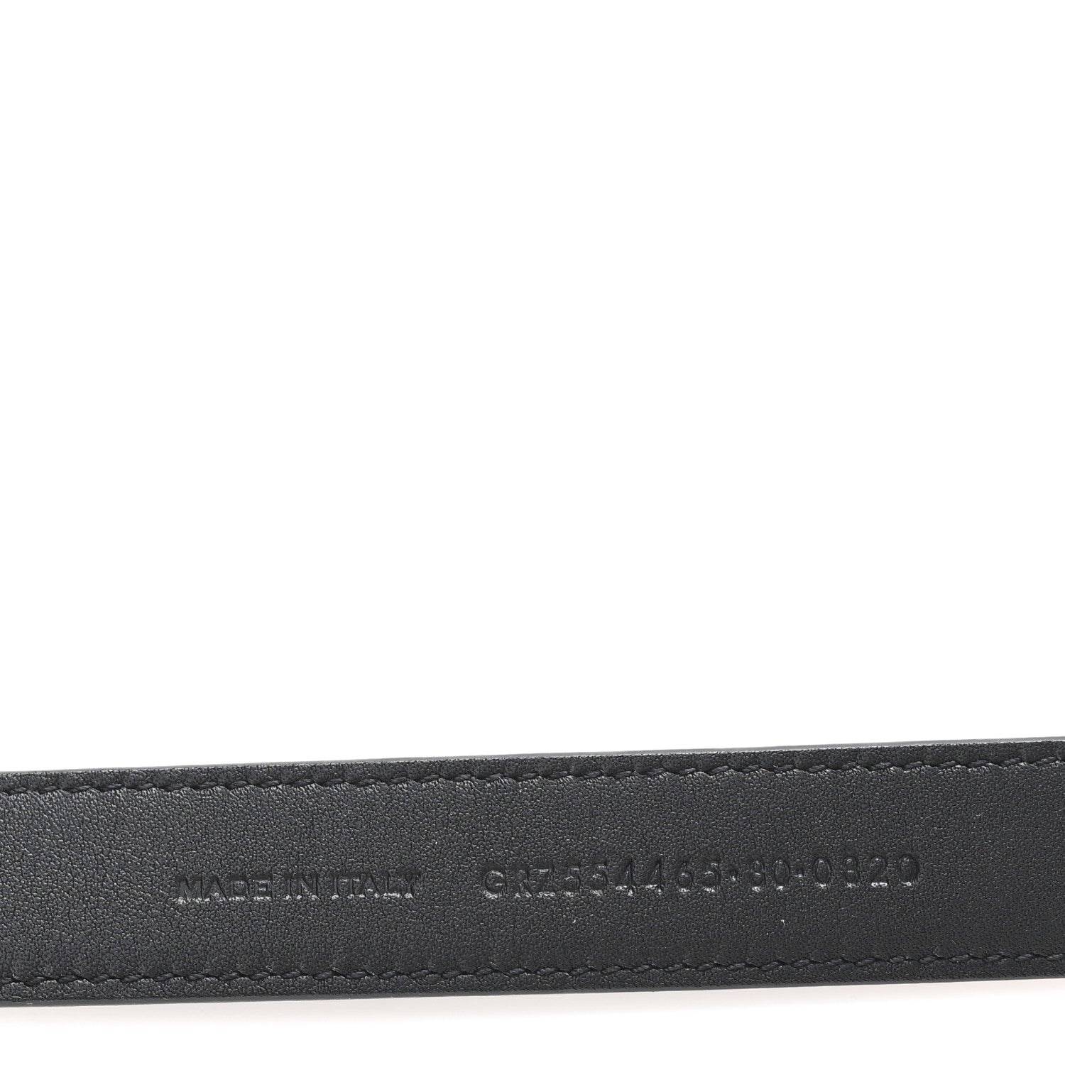 Saint Laurent Snakeskin Monogram Square Buckle Belt 80 32 Black 5 of 6