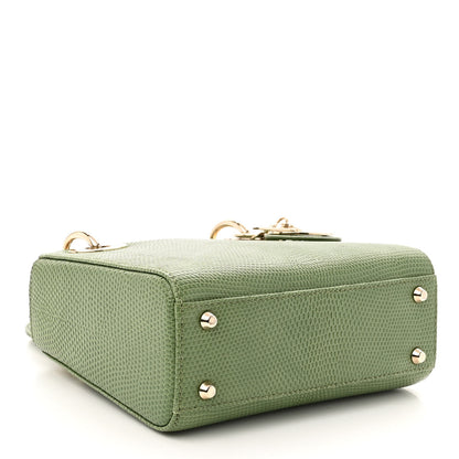Christian Dior Lizard Mini Lady Dior Vert Saule 4 of 10
