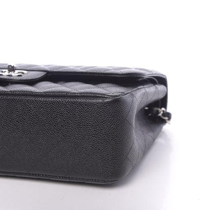 Chanel Caviar Quilted Jumbo Double Flap Black 9 of 11