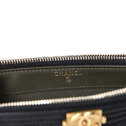 Chanel Caviar Quilted Small Boy Clutch With Chain Black 8 of 12