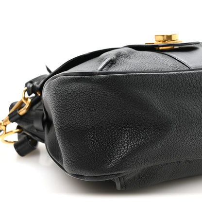 Chloe Grained Lambskin Calfskin Small Lexa Shoulder Bag Black 9 of 10