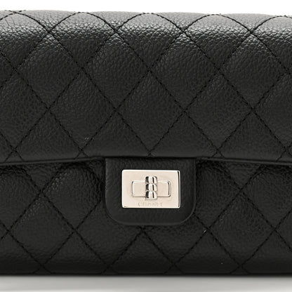 Chanel Grained Calfskin Quilted 2.55 Reissue Flap Belt Bag Clutch Black 8 of 10