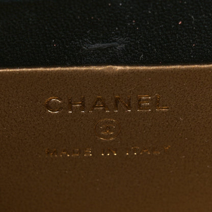 Chanel Lambskin Quilted Vanity Clutch With Chain Black 6 of 11