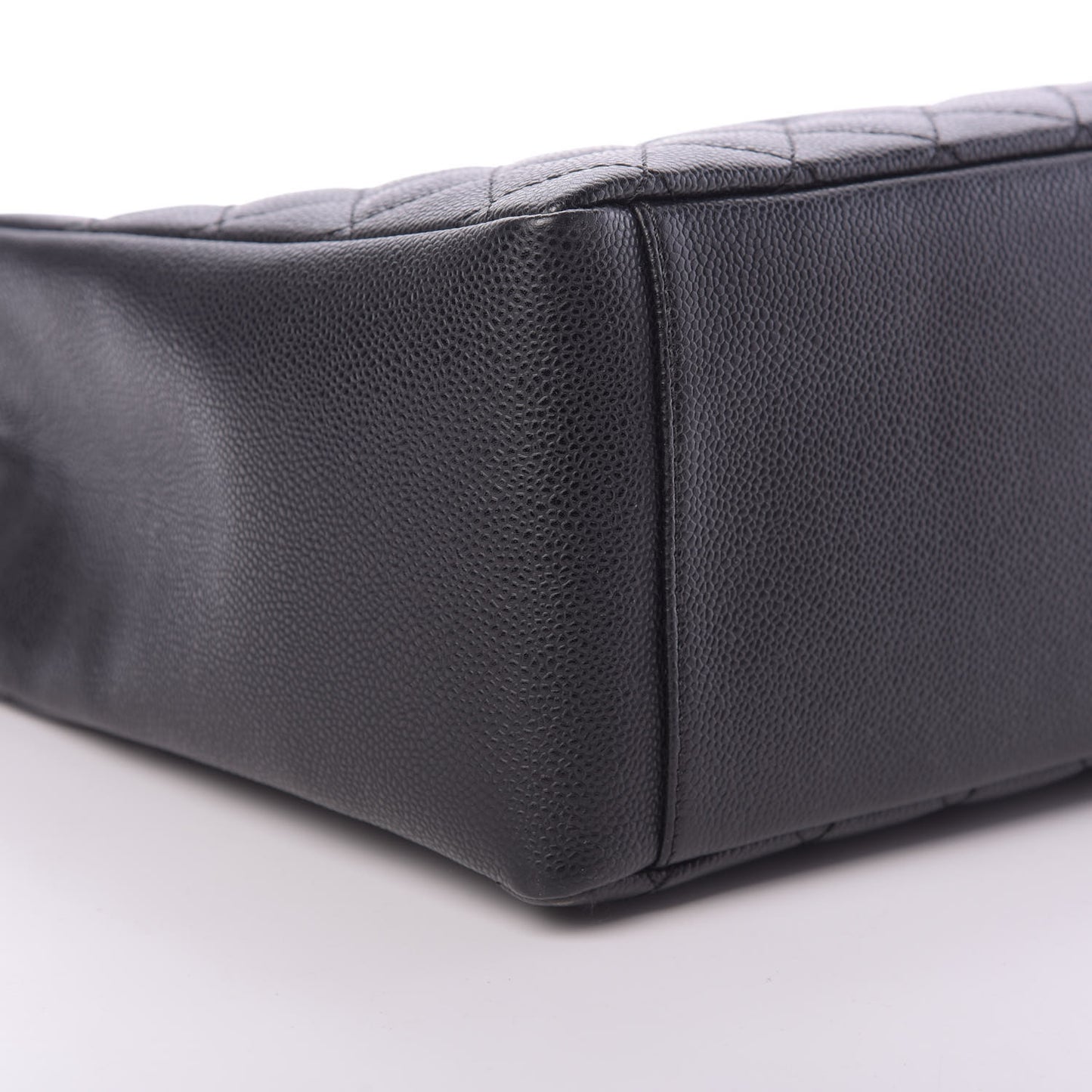 Caviar Quilted Grand Shopping Tote GST Black