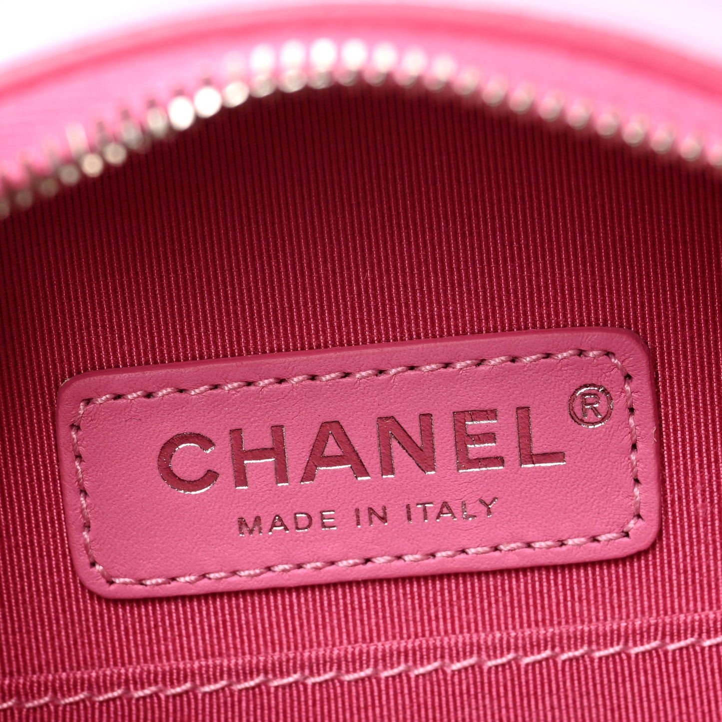 Patent Round As Earth Evening Bag Pink