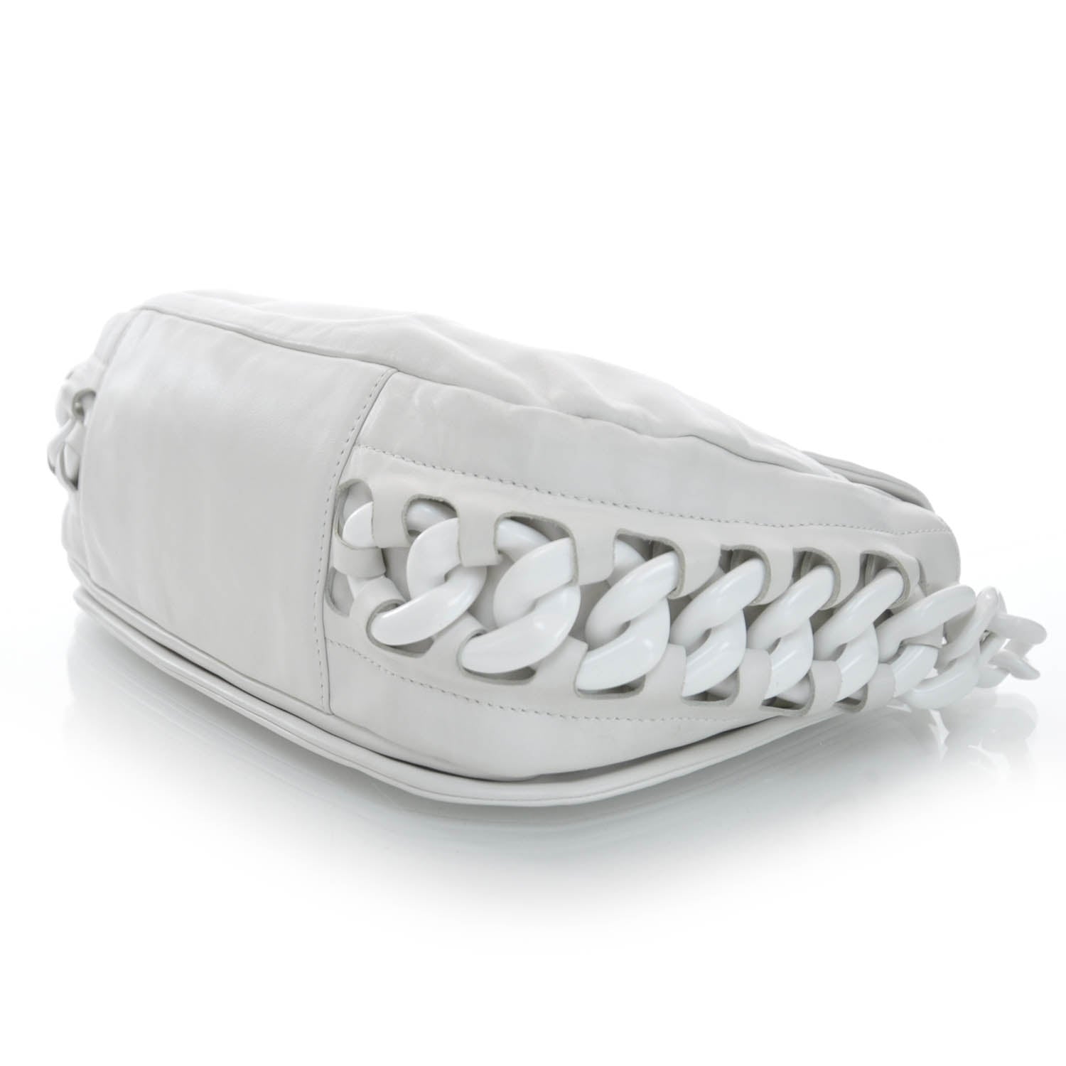 Chanel Leather Modern Chain Flap White 4 of 8