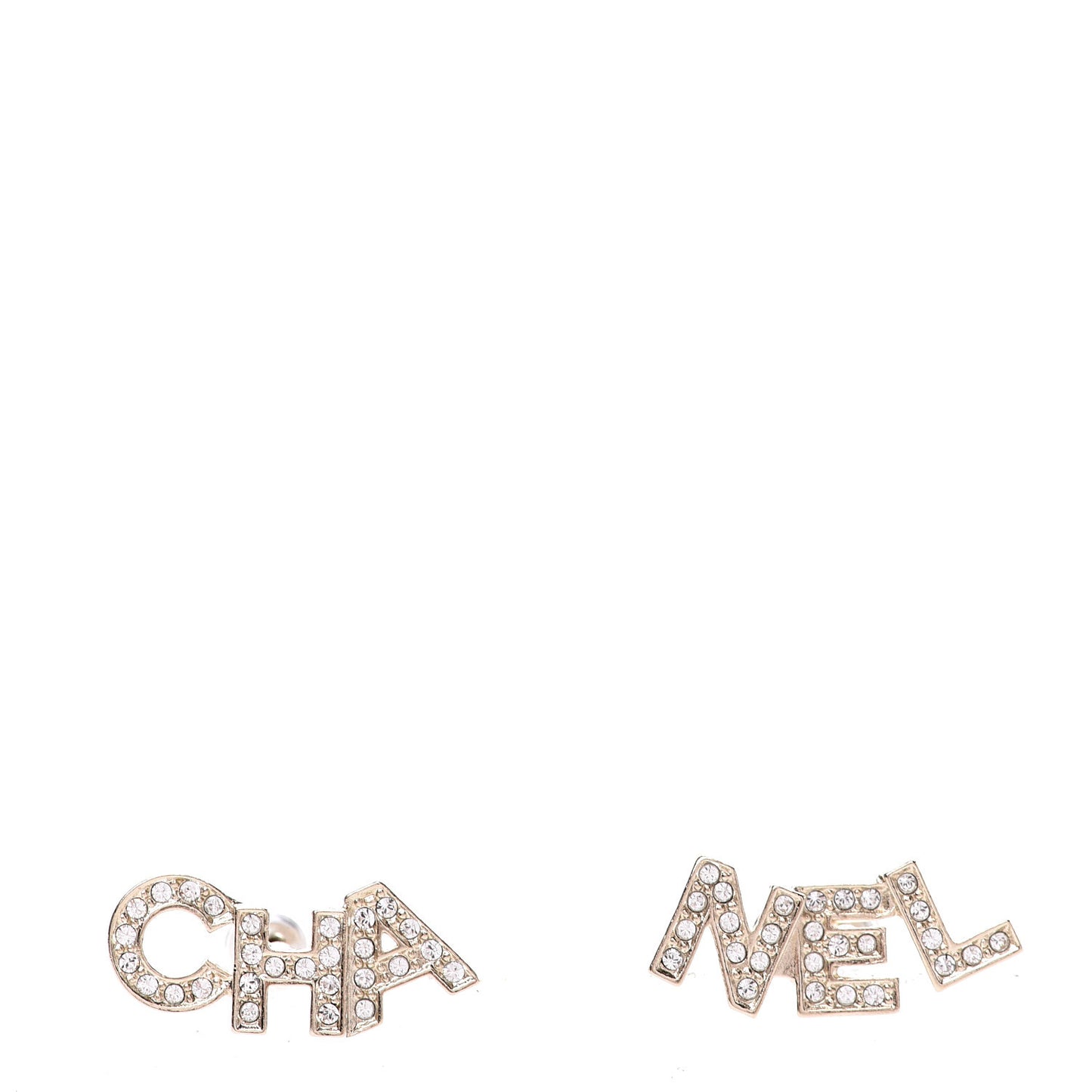Crystal Pearl Signature Stud Earrings Gold