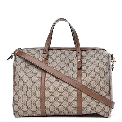 Gucci GG Supreme Monogram Margaux Calfskin Medium Nice Boston Beige Ebony Acero 1 of 10