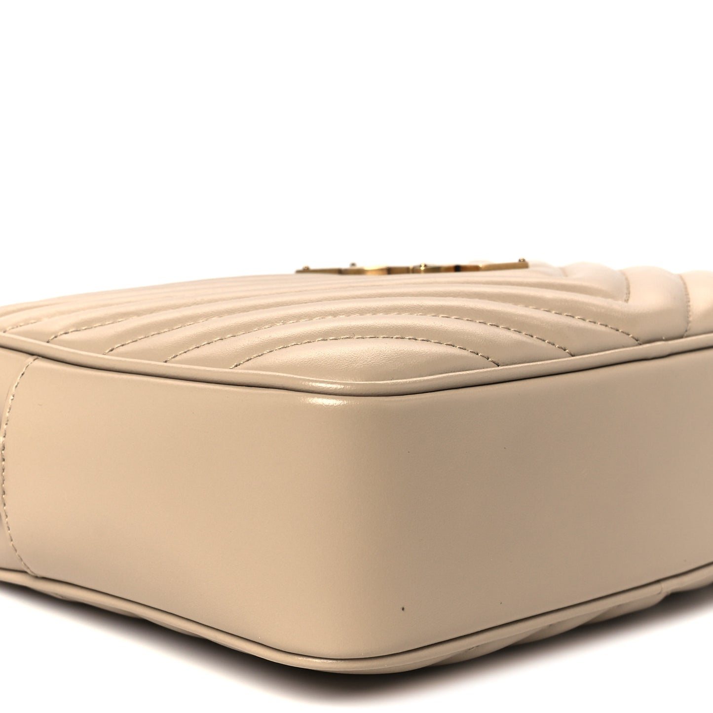 Calfskin Matelasse Monogram Lou Camera Bag Dark Beige