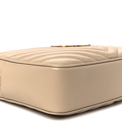 Saint Laurent Calfskin Matelasse Monogram Lou Camera Bag Dark Beige 9 of 10