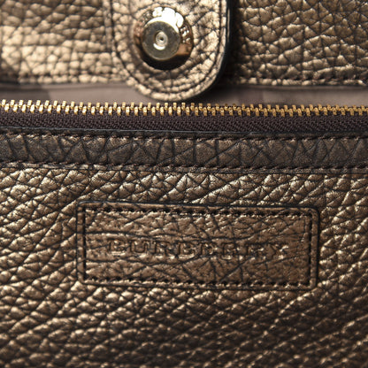 Burberry Metallic Grainy Calfskin Small Canterbury Tote Gold 8 of 13