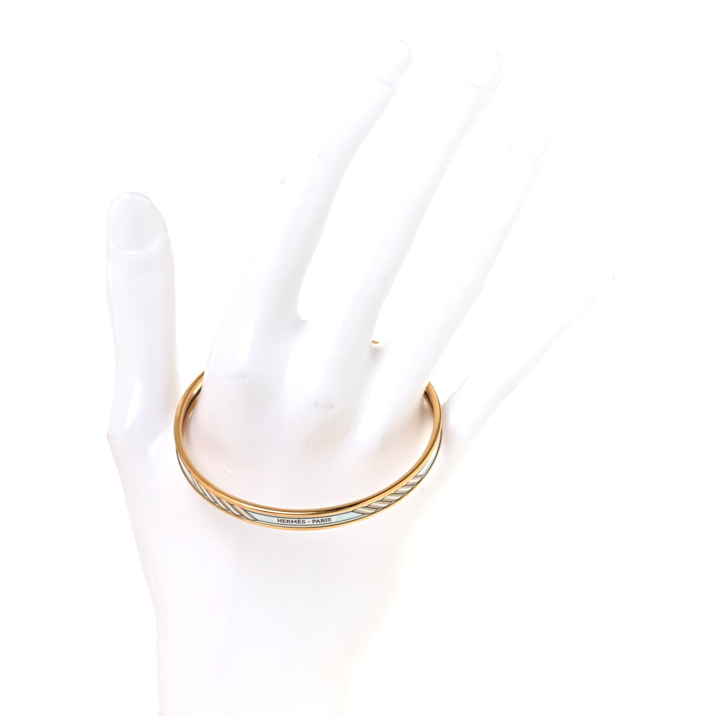 Enamel Quadrige Printed Extra Narrow Bracelet 65