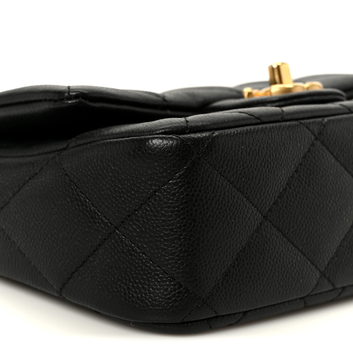 Chanel Caviar Quilted Mini Sweetheart Rectangular Flap Black 10 of 12