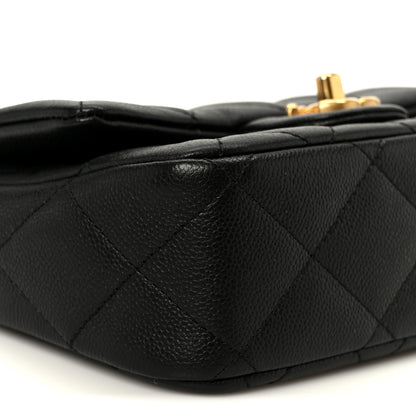 Chanel Caviar Quilted Mini Sweetheart Rectangular Flap Black 10 of 12
