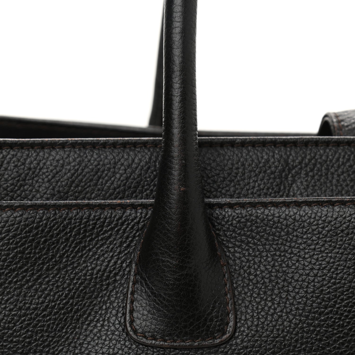 Chanel Calfskin Cerf Executive Shopper Tote Black 10 of 17