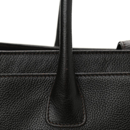 Chanel Calfskin Cerf Executive Shopper Tote Black 10 of 17