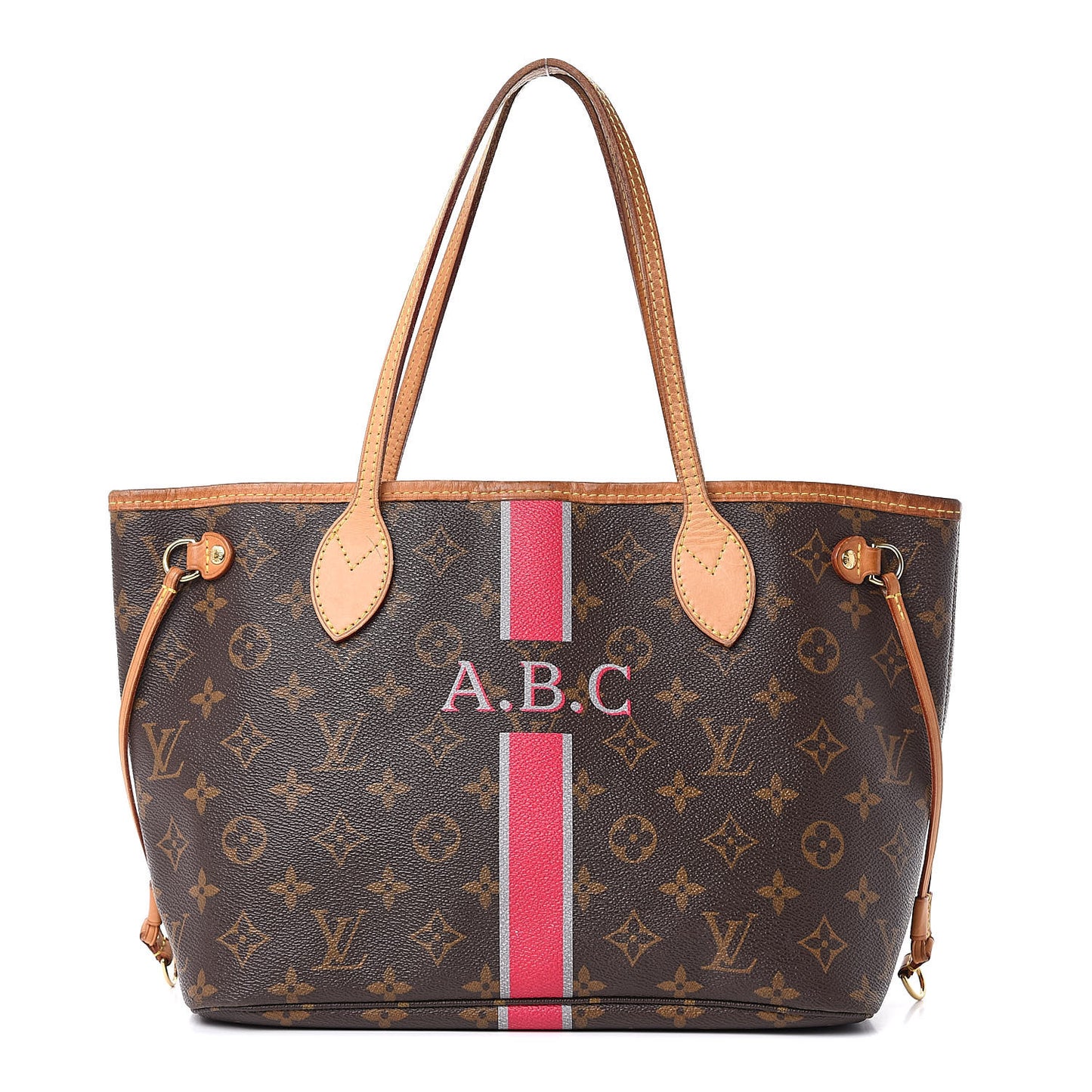 Monogram Neverfull PM Fuchsia Gris