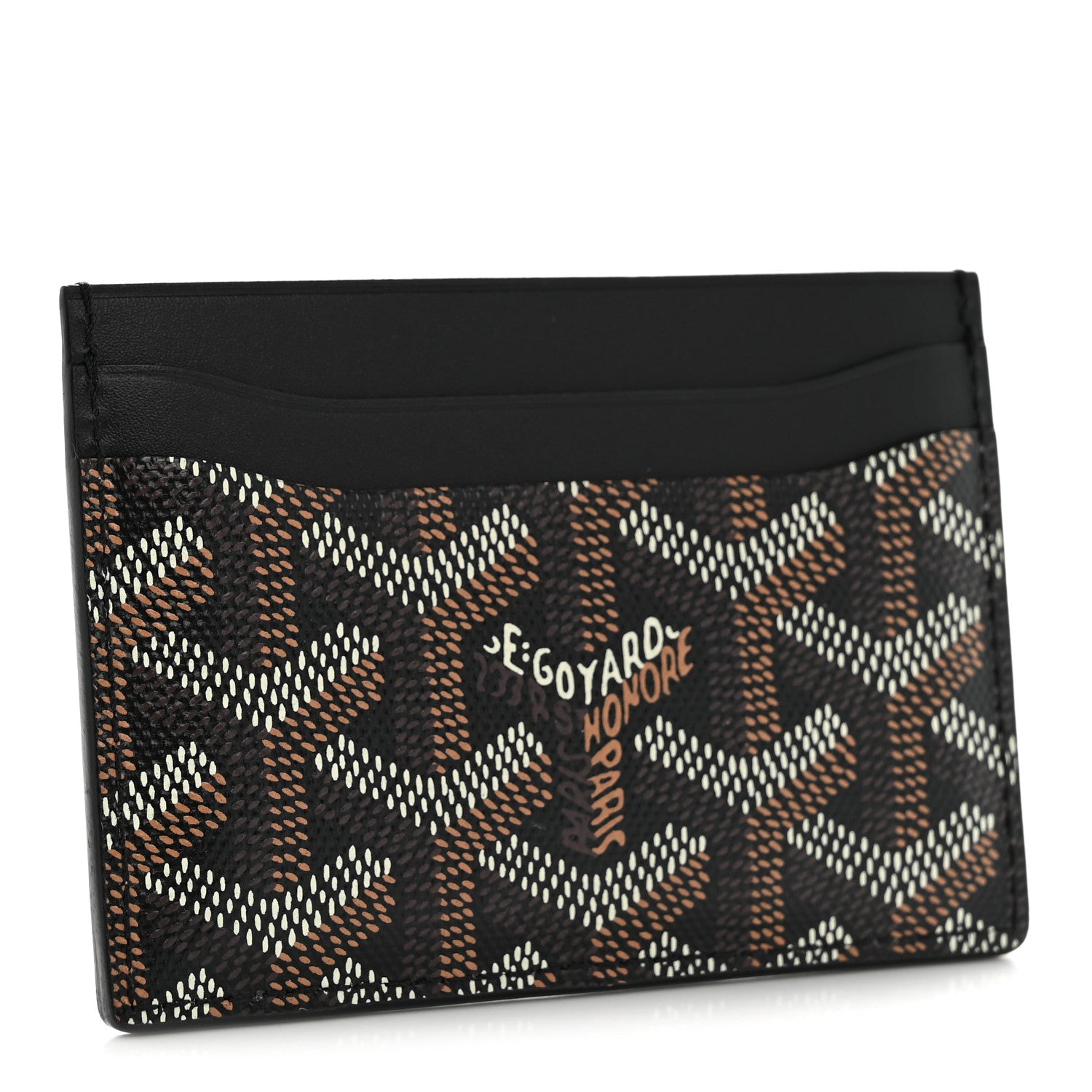 Goyard Goyardine Saint Sulpice Card Holder Black 3 of 9