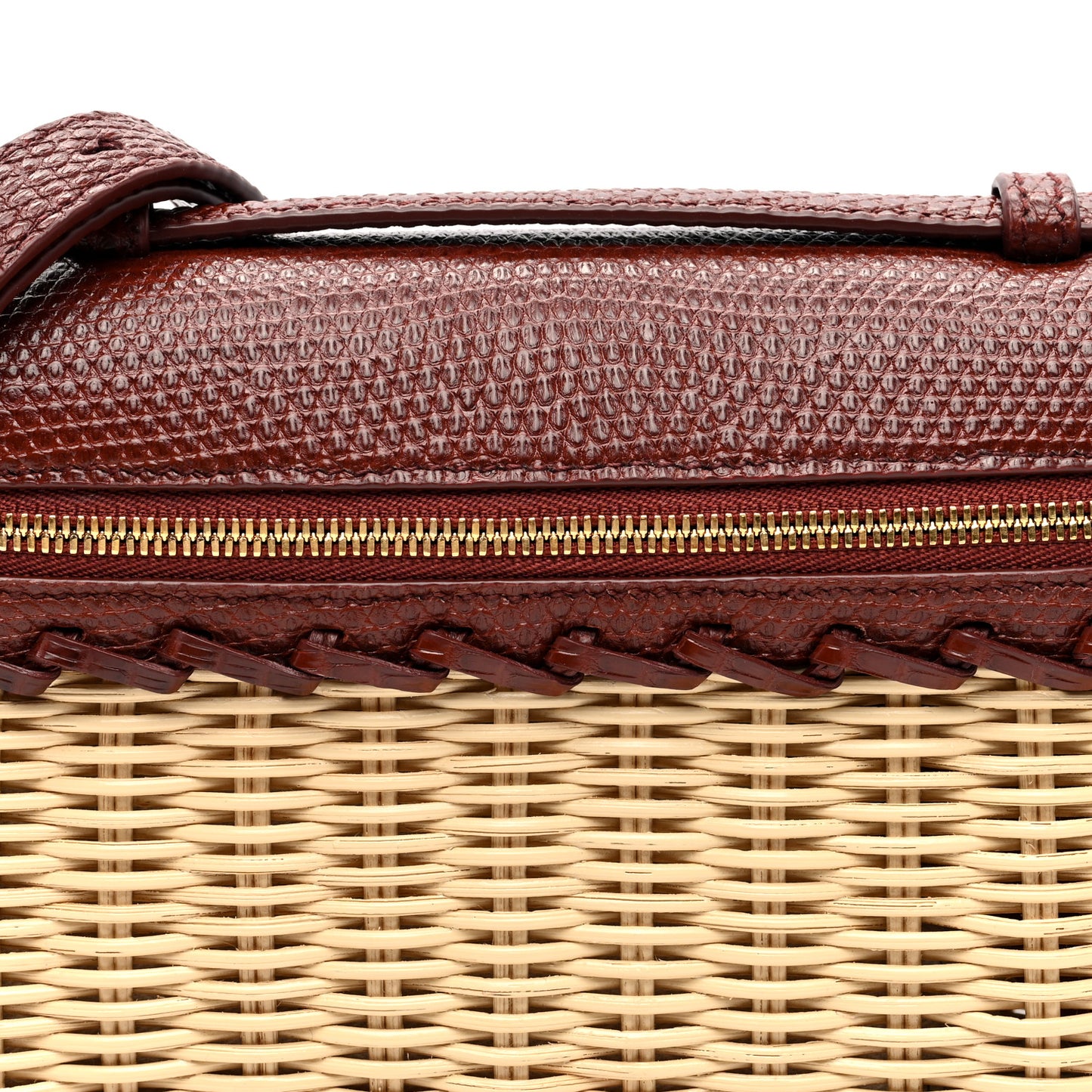 Wicker Lizard East West L19 Extra Pocket Pouch Smoked Caramel