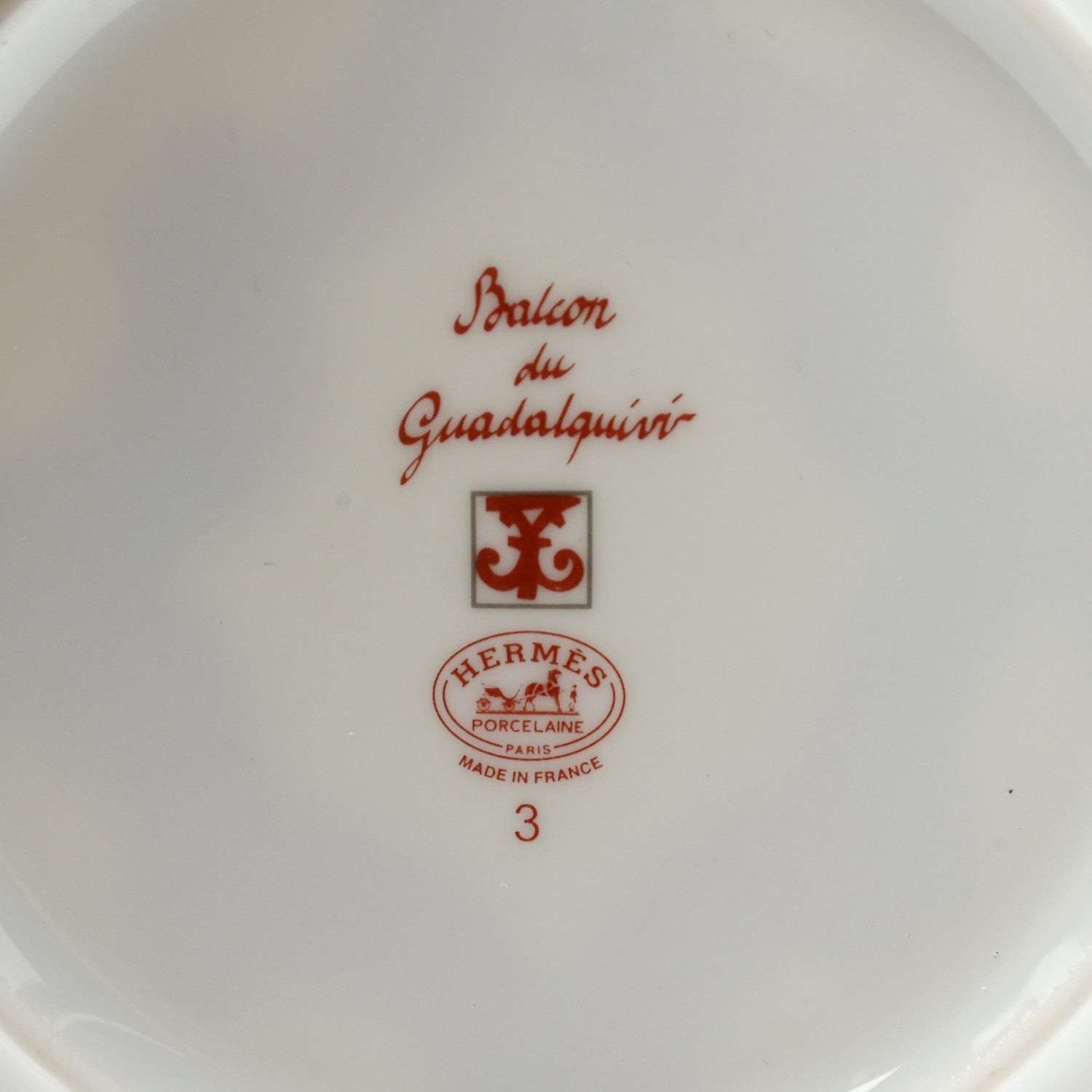 Hermes Porcelain Balcon du Guadalquivir Dessert Plate 6 of 7