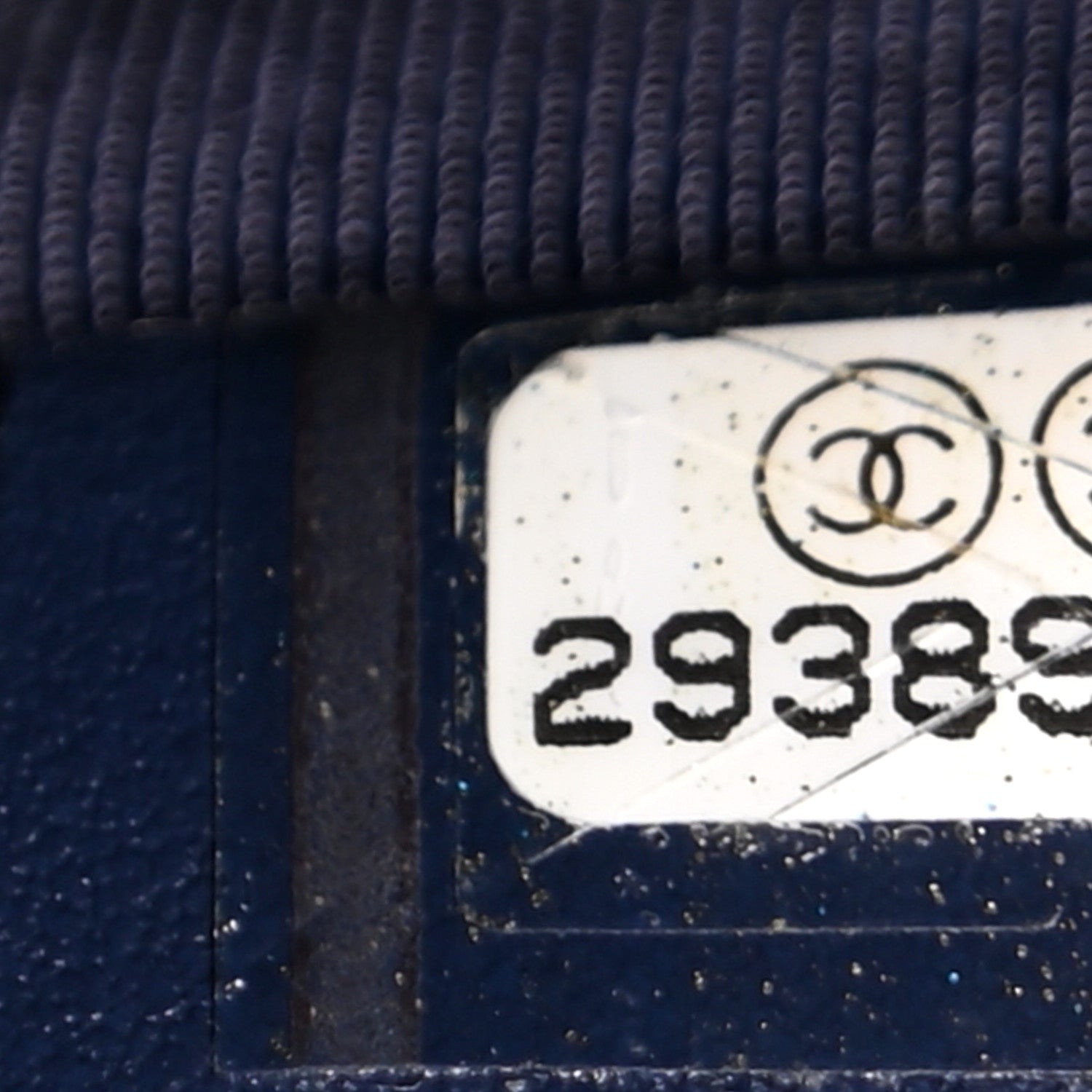 Chanel Denim Quilted Zipped Pouch Blue 8 of 10