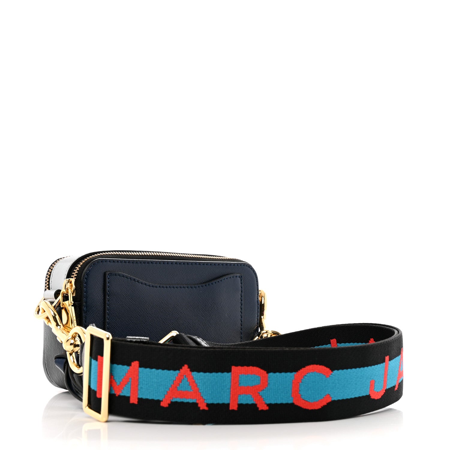 Marc Jacobs Saffiano Small Snapshot Camera Bag Blue Sea 3 of 12