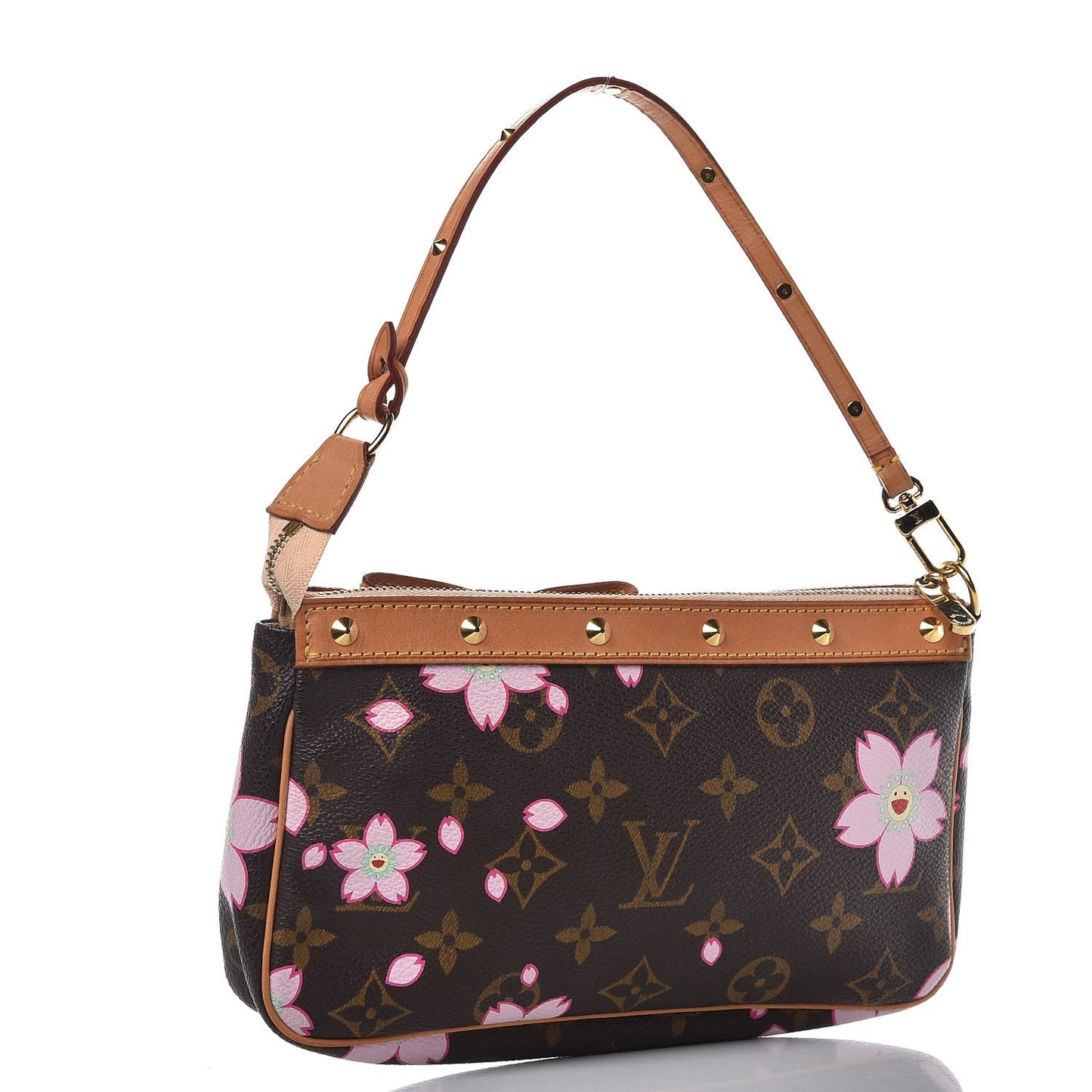 Monogram Cherry Blossom Pochette Accessories Brown