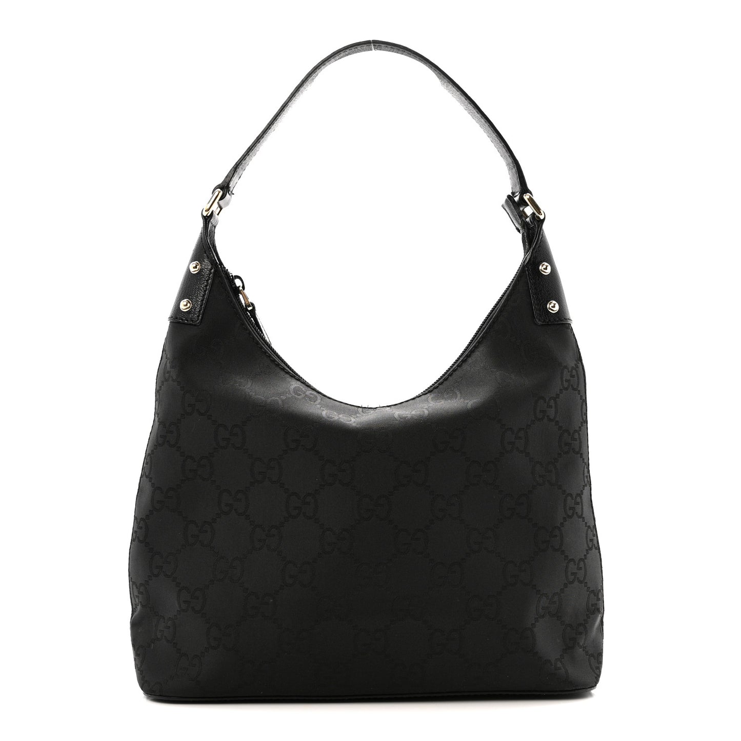 Nylon Monogram Small Hobo Black