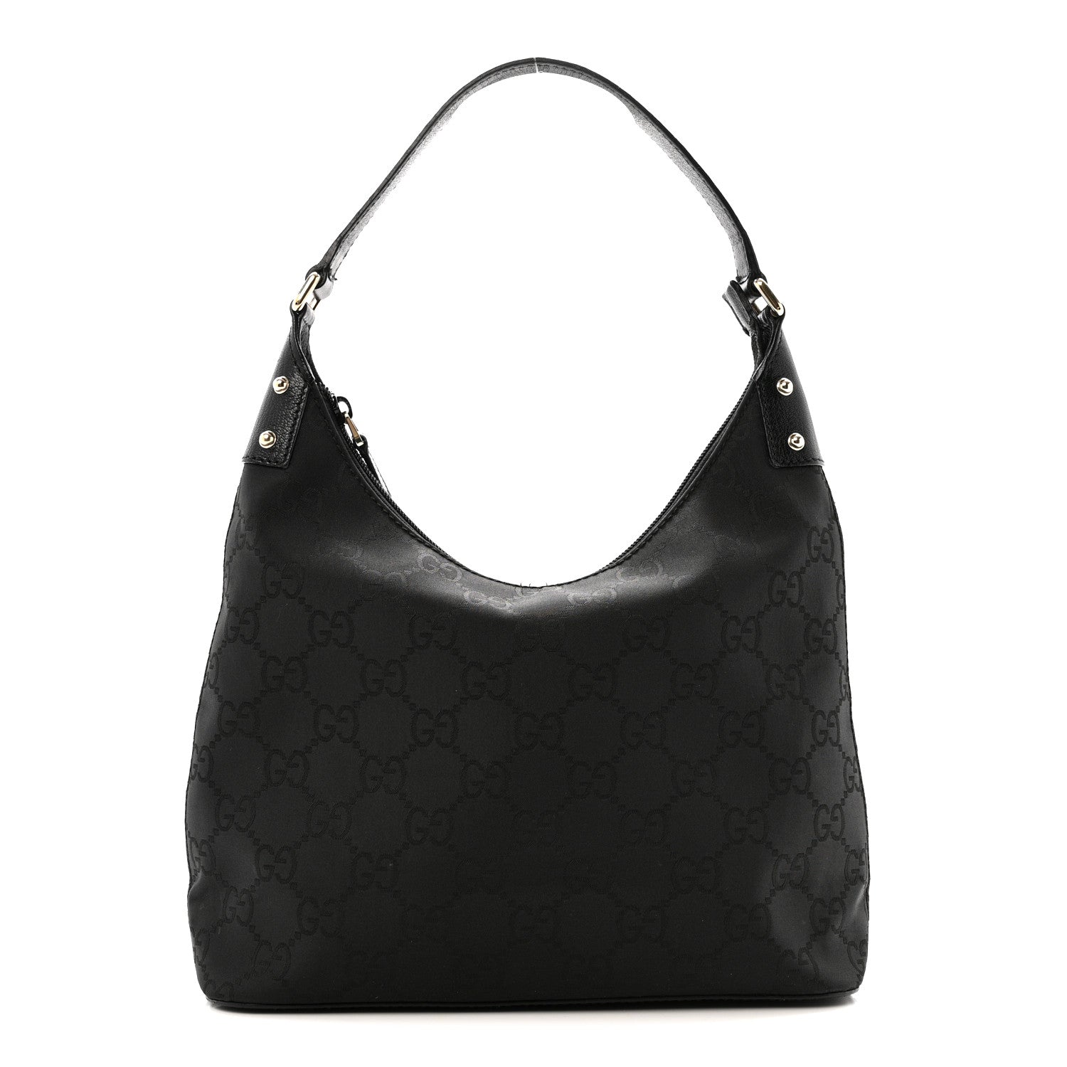 Gucci Nylon Monogram Small Hobo Black 1 of 14