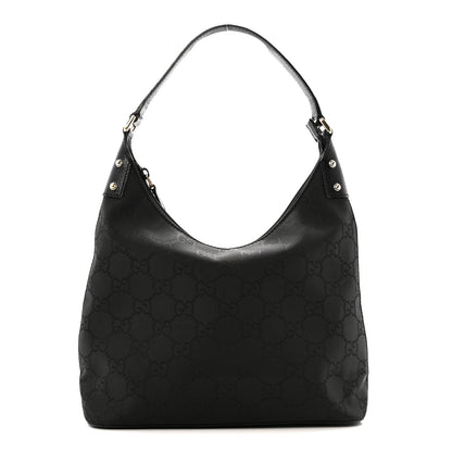 Gucci Nylon Monogram Small Hobo Black 1 of 14