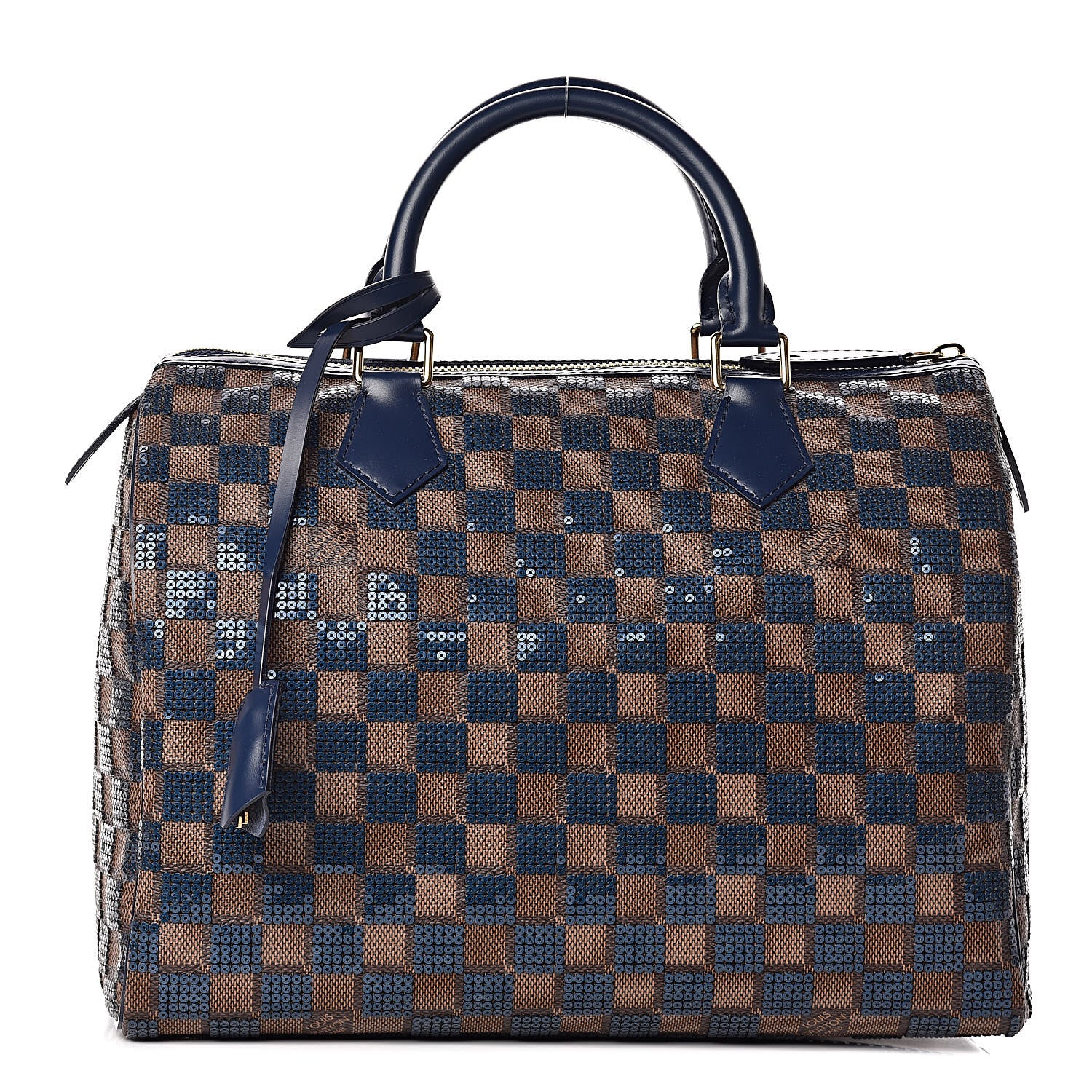 Louis Vuitton Damier Paillettes Speedy 30 Blue 1 of 10