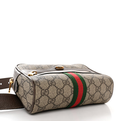 Gucci GG Supreme Monogram Web Small Ophidia Belt Bag 85 34 Dark Brown 5 of 13