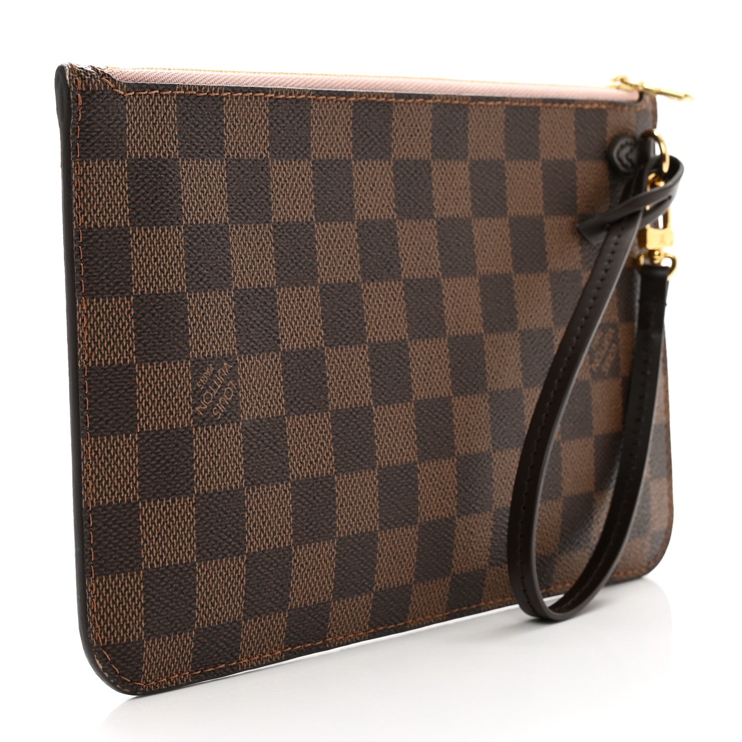 Louis Vuitton Damier Ebene Neverfull MM GM Pochette Rose Ballerine 3 of 6
