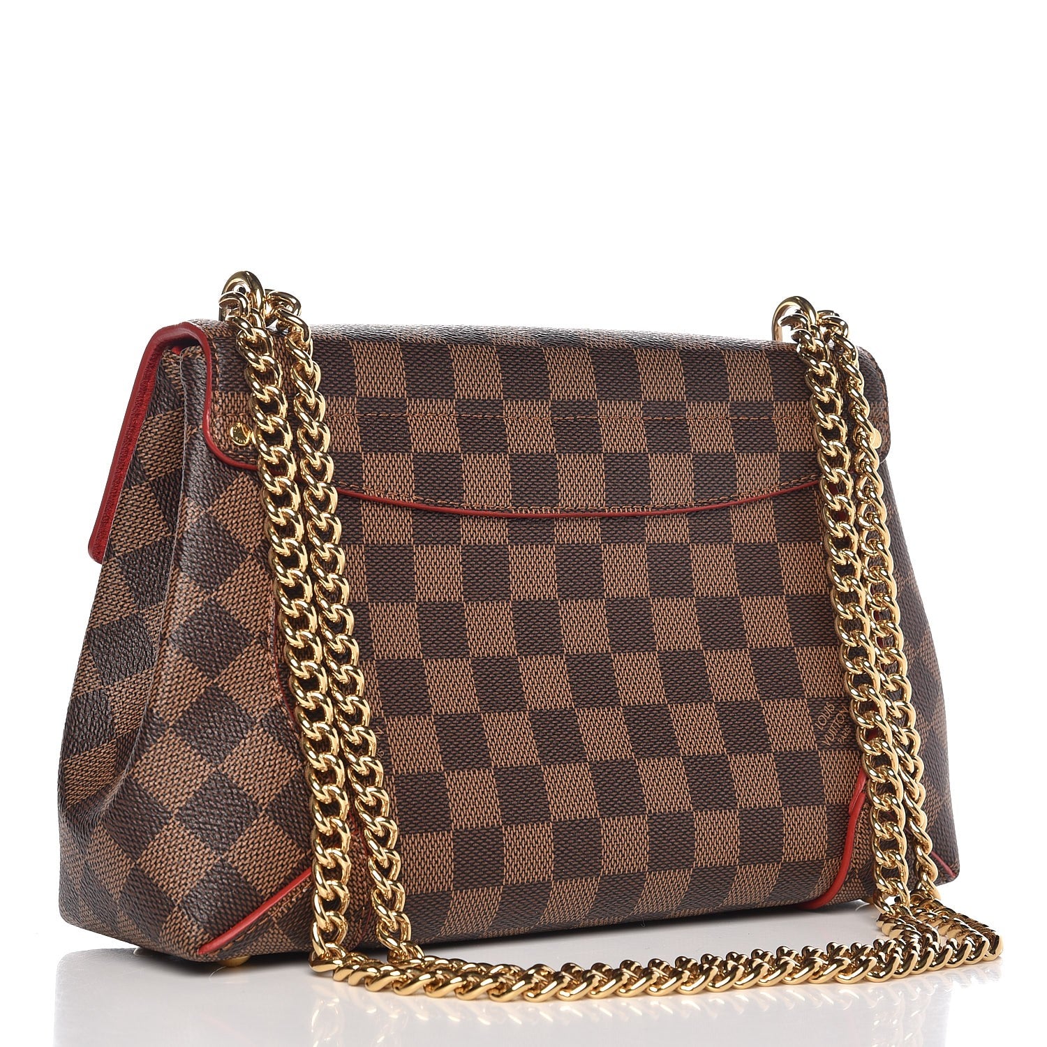 Louis Vuitton Damier Ebene Caissa Clutch Cherry 4 of 7
