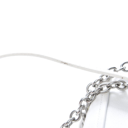 Balenciaga Calfskin XS Triangle Chain Duffle White 19 of 20