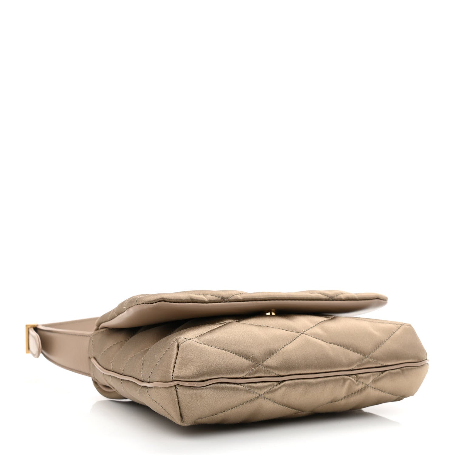 Saint Laurent Satin Quilted Le 57 Diamond Shoulder Bag Mouse 4 of 10