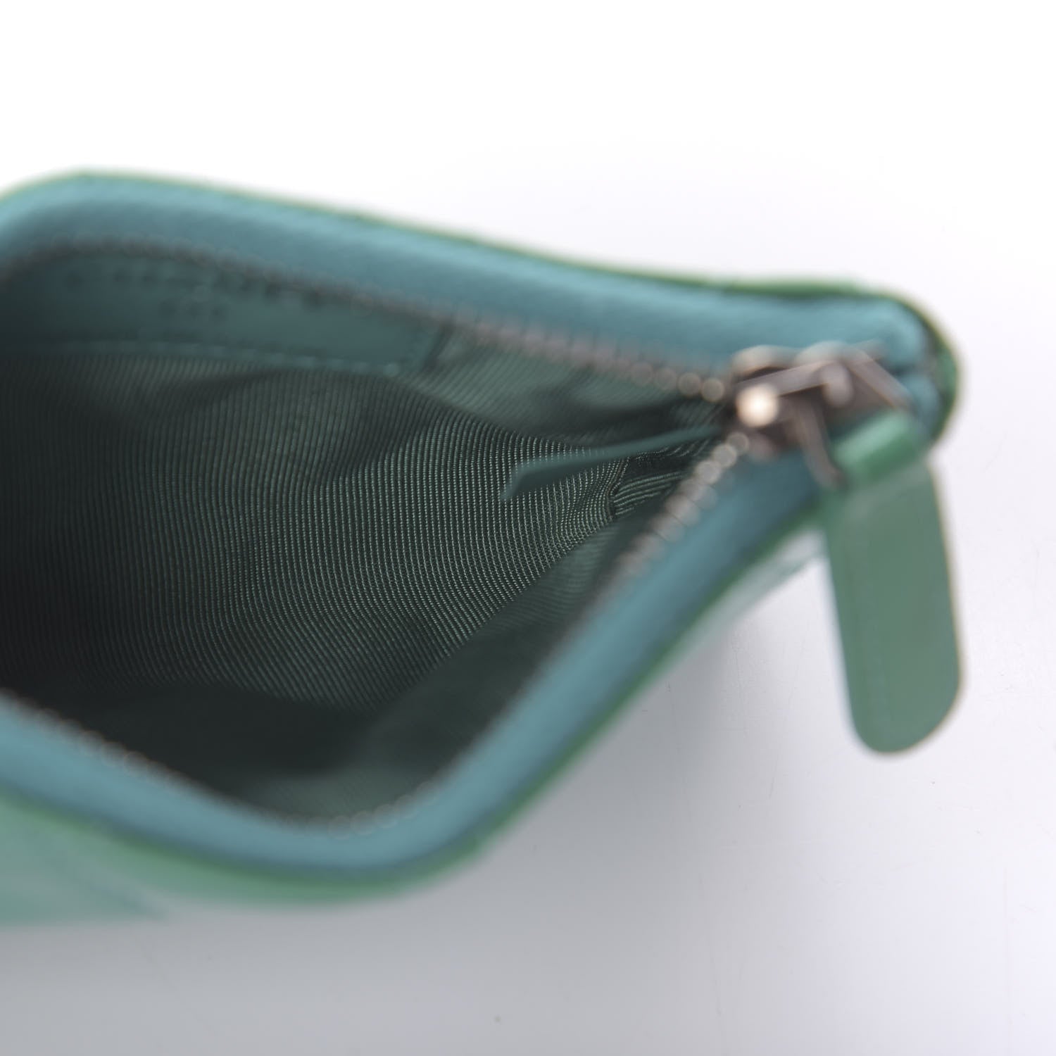 Chanel Patent Quilted Key Holder Case Green 5 of 10