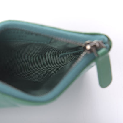 Chanel Patent Quilted Key Holder Case Green 5 of 10