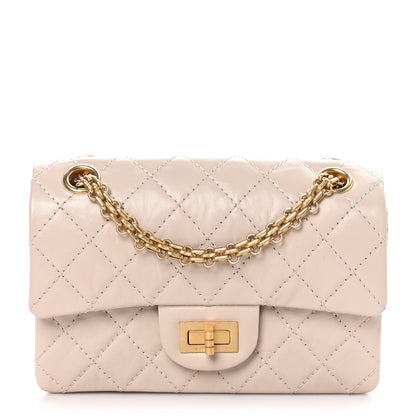Chanel Aged Calfskin Quilted 2.55 Reissue Mini Flap Ecru 1 of 11
