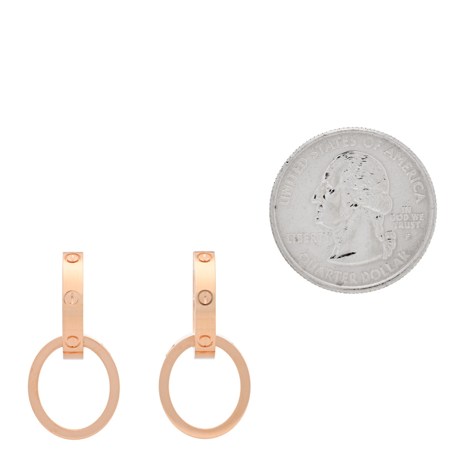 Cartier 18K Pink Gold LOVE Multiwear Earrings 2 of 5