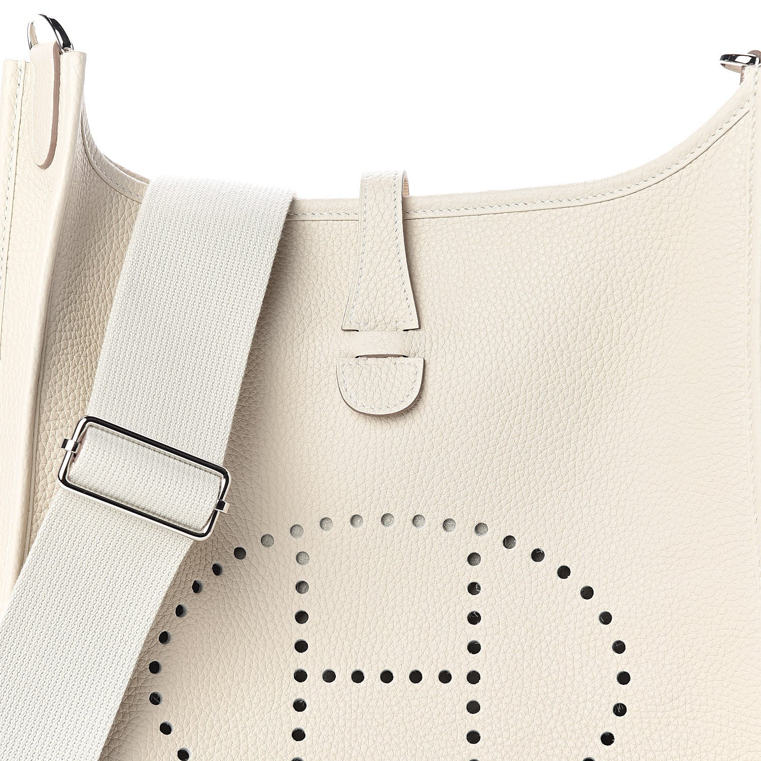 Hermes Taurillon Clemence Evelyne III PM Craie 8 of 10