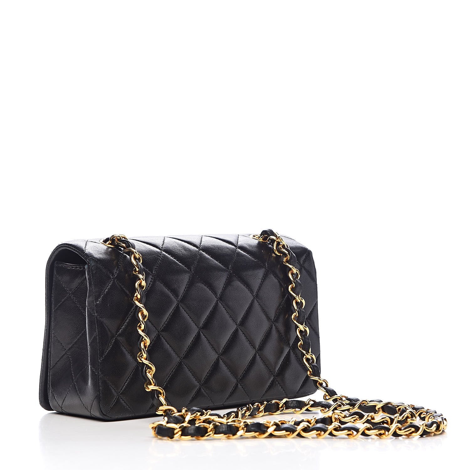 Chanel Lambskin Quilted Small Single Flap Bag Black 3 of 14