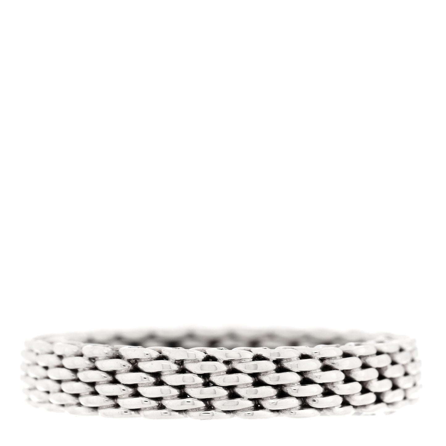 Sterling Silver Narrow Mesh Somerset Ring 51 5.75